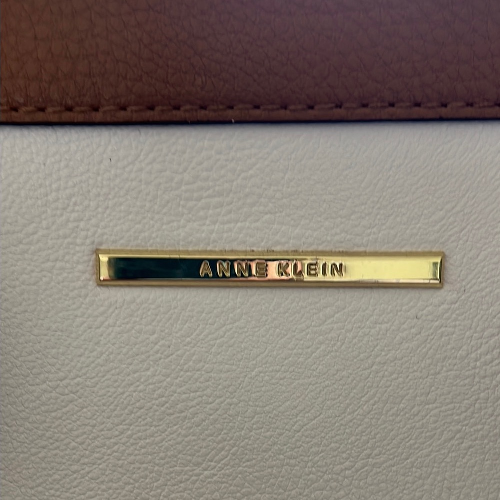 Anne Klein Black and White Satchel with Elegant Design - Picture 7 of 15